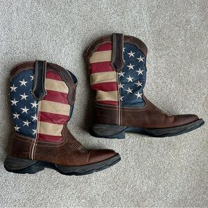 Durango Lady Rebel American Flag Cowboy Western Women’s Boots size 7
